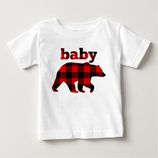 "Buffalo plaid baby bear" T-Shirt