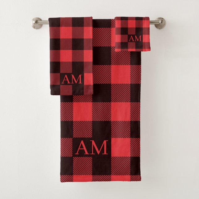 Buffalo Plaid Bath Towel Set (Insitu)