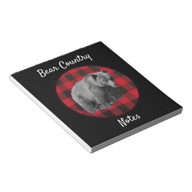 Buffalo Plaid Bear Country Notes (Angled)