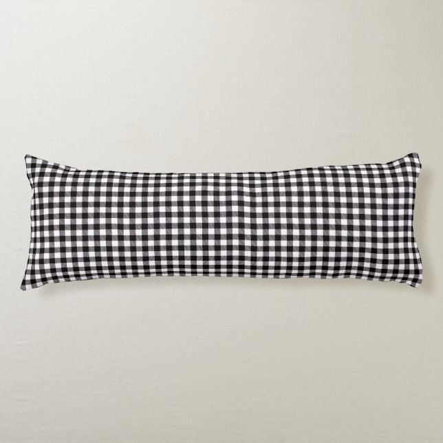 Buffalo Plaid Body Pillow (Front)