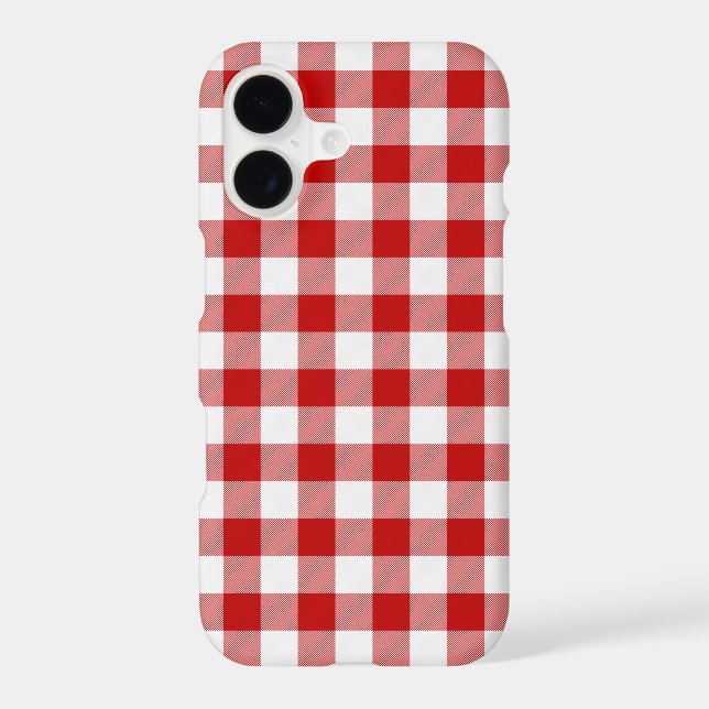 Buffalo Plaid Check Red White (Back)