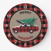 Buffalo Plaid Christmas Car