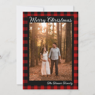 Buffalo Plaid Christmas Card