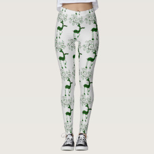Buffalo Plaid Christmas Deer Thunder_Cove Leggings