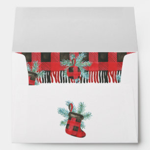 Buffalo Plaid Christmas Envelope