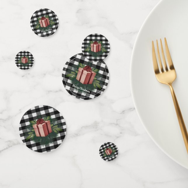 Buffalo Plaid Christmas Gift | Red Confetti (Group)