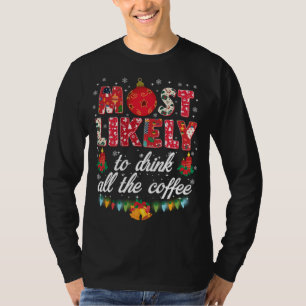 Buffalo Plaid Christmas Most Likely To Drink All T T-Shirt