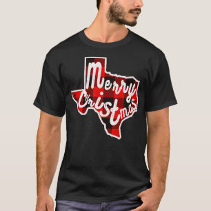 Buffalo Plaid Christmas Texas 2022 T-Shirt
