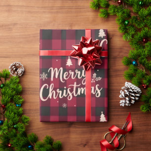 Buffalo Plaid Christmas Wrapping Paper