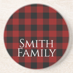 Buffalo Plaid Custom Coaster