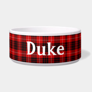 Buffalo Plaid Custom Pet Bowl