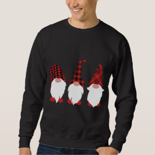 Buffalo Plaid Cute Gnomes Christmas Sweatshirt
