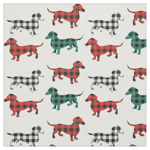 Buffalo Plaid Dachshunds Country Living Fabric