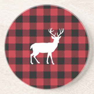 Buffalo Plaid - Deer Coaster