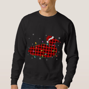 Buffalo Plaid Family Matching Loon Bird Christmas  Sweatshirt