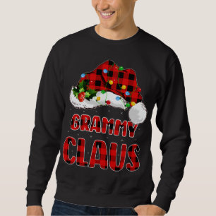 Buffalo Plaid Family Matching Santa Grammy Claus C Sweatshirt
