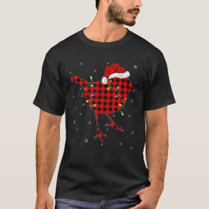 Buffalo Plaid Family Matching Wren Bird Christmas T-Shirt