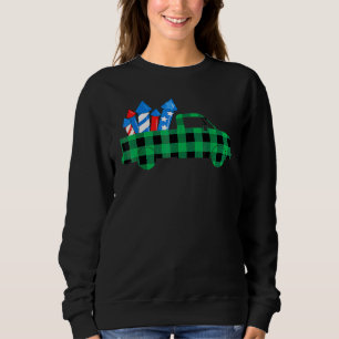 Buffalo Plaid Fireworks Truck 4th Of July American Sweatshirt