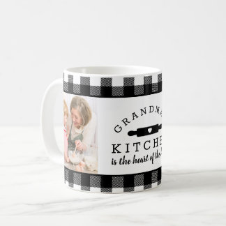 Buffalo Plaid Grandma's Kitchen Photo Coffee Mug