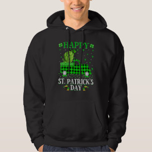 Buffalo Plaid Green Truck Artichoke Food St  Patri Hoodie