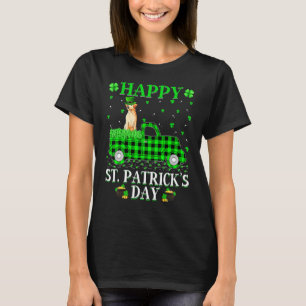 Buffalo Plaid Green Truck Labrador Retriever St Pa T-Shirt