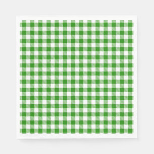 Buffalo Plaid Green White Classic Holiday Fun  Napkin
