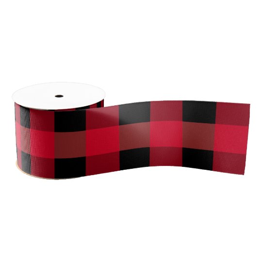 plaid grosgrain ribbon