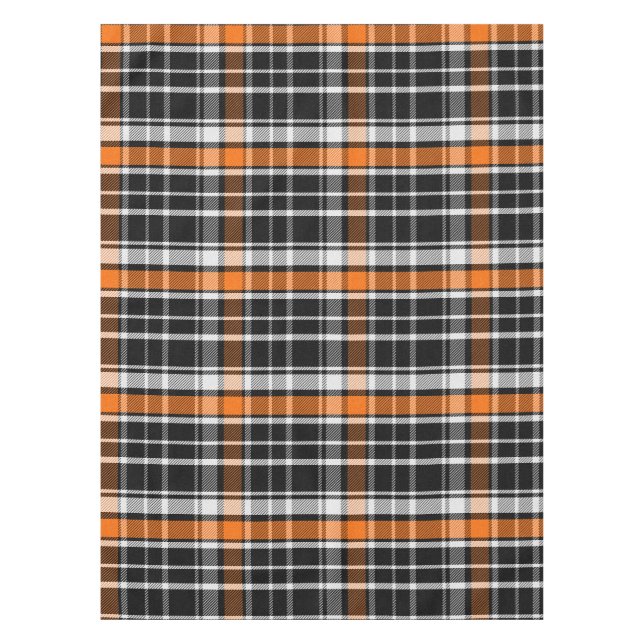  Buffalo Plaid Halloween Pattern Tablecloth (Front)