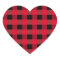 Buffalo plaid heart