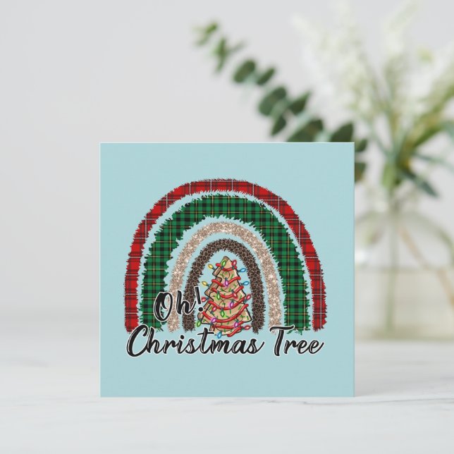 Buffalo Plaid & Leopard Print Rainbow (2) (Standing Front)