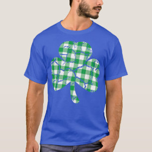 Buffalo Plaid Lucky Clover Shamrock St Patrick's D T-Shirt