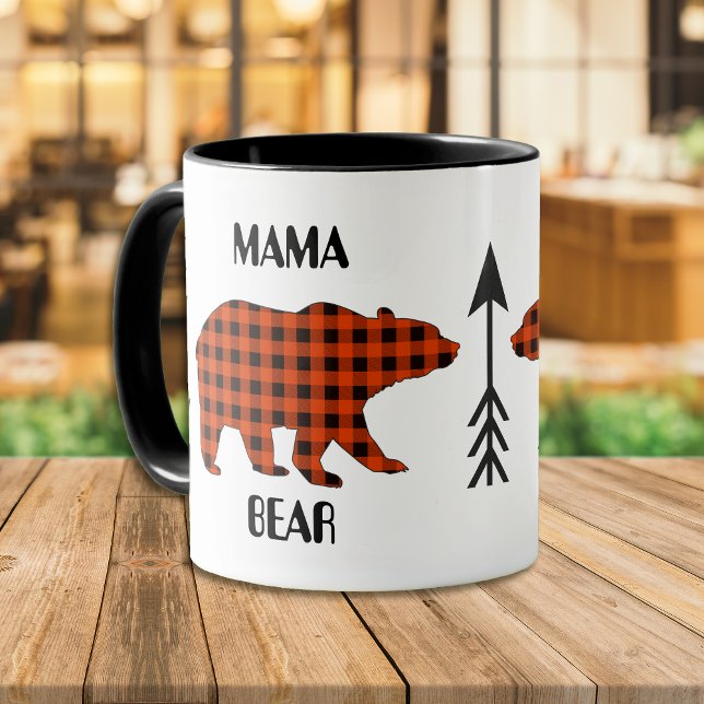 Buffalo Plaid Mama Bear Mug (Creator Uploaded)
