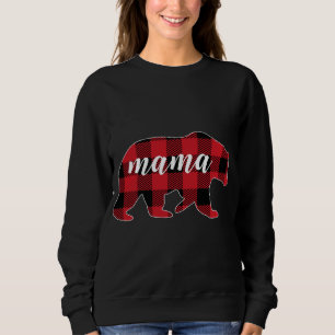 Buffalo Plaid Mama Bear Mum Gifts Christmas Matchi Sweatshirt