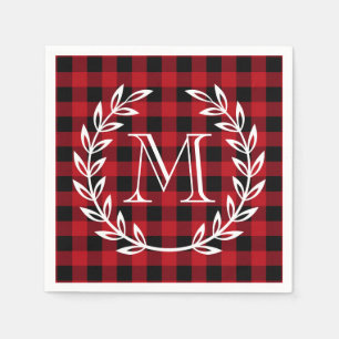 Buffalo Plaid Monogram Napkin