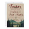 Buffalo Plaid Mountain Wedding Invitation