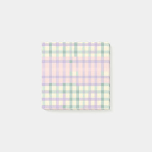 Buffalo Plaid Pastel Rustic Cottagecore Spring Post-it Notes