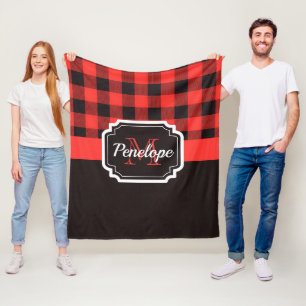Buffalo Plaid Pattern Fleece Blanket