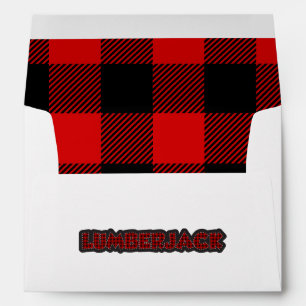Buffalo Plaid Pattern Lumberjack Envelope
