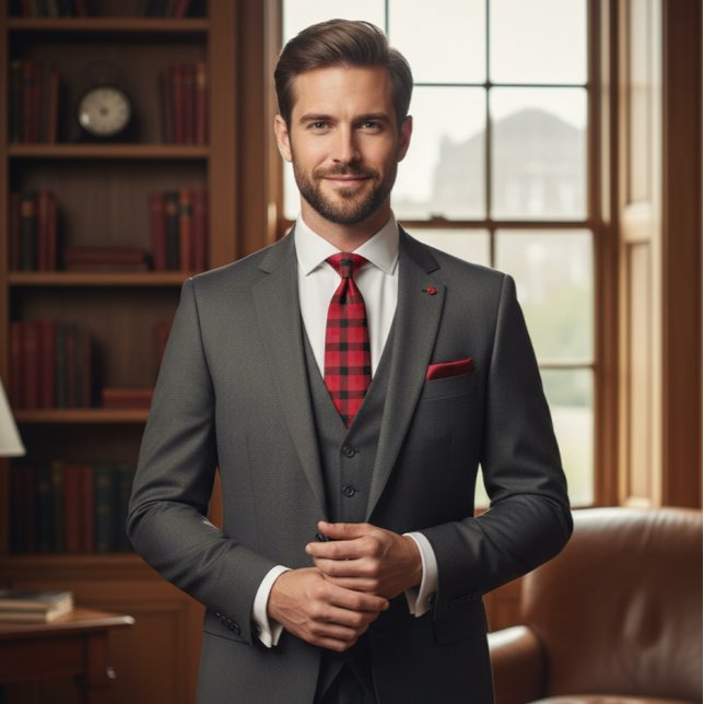 Buffalo Plaid Pattern Tie (Creator Uploaded)