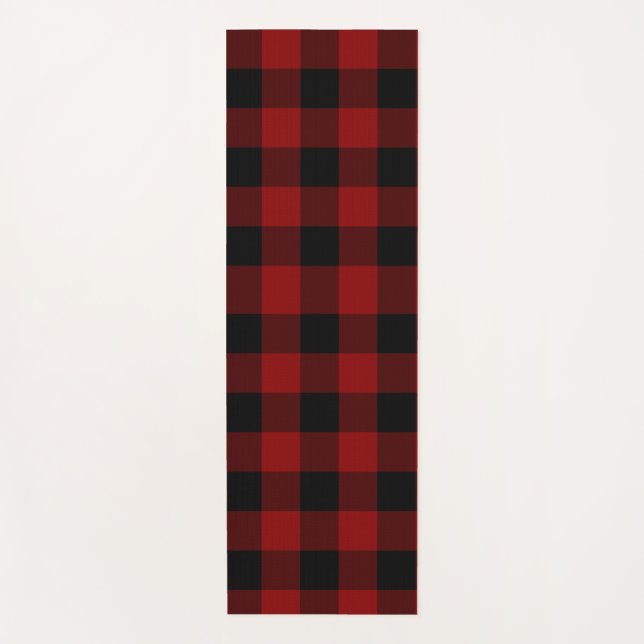 Buffalo Plaid Pattern Yoga Mat (Front)