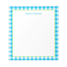 Buffalo Plaid Personalized Notepad