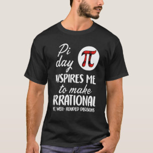 Buffalo Plaid Pi Symbol Pi Day Inspires Me Math T-Shirt