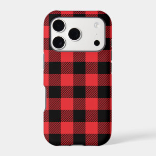 Buffalo Plaid Red Black Check