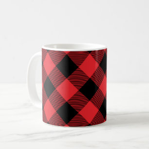 Buffalo Plaid Red Black Check Coffee Mug