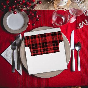Buffalo Plaid Red & Black Envelope Liner