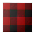 Buffalo Plaid Red Tartan Plaid Pattern Ceramic Tile<br><div class="desc">Buffalo Plaid Red Tartan Plaid Pattern</div>