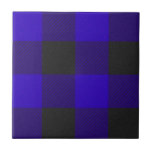 Buffalo Plaid Royal Blue Tartan Plaid Pattern Ceramic Tile<br><div class="desc">Buffalo Plaid Royal Blue Tartan Plaid Pattern</div>