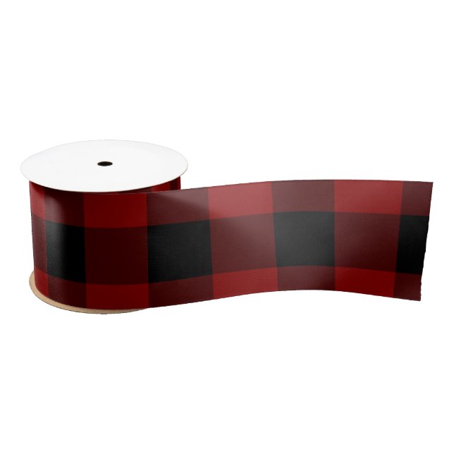 Buffalo Plaid Satin Ribbon (Spool)