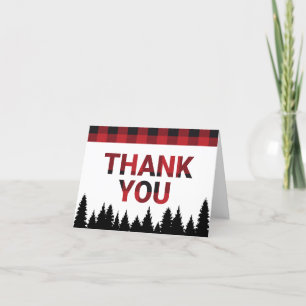Buffalo Plaid Thank You Card