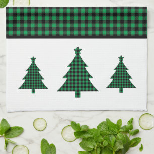 Buffalo Plaid Tree Tea Towel